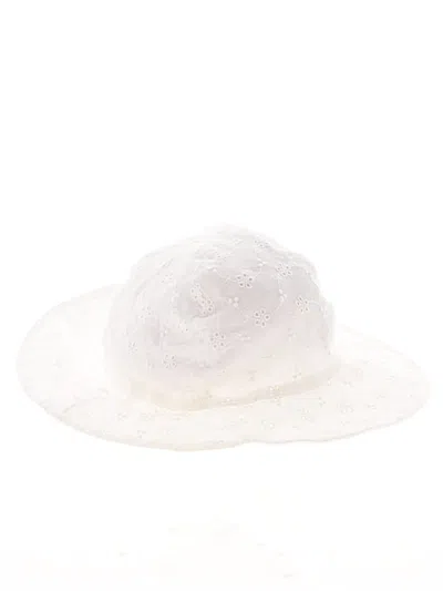 Pre-owned Carter's Kids' Sun Hat In White