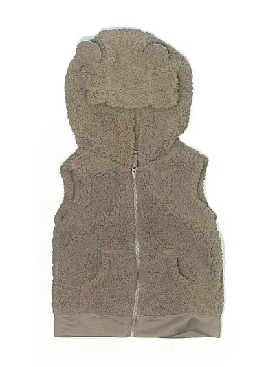 Pre-owned Carter's Kids' Sweater Vest In Brown