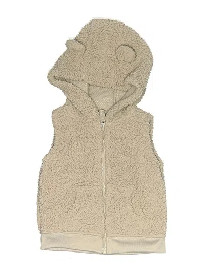 Pre-owned Carter's Kids' Sweater Vest In Tan