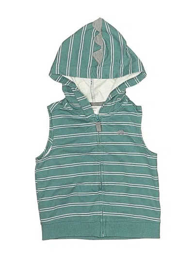 Pre-owned Carter's Kids' Sweater Vest In Teal