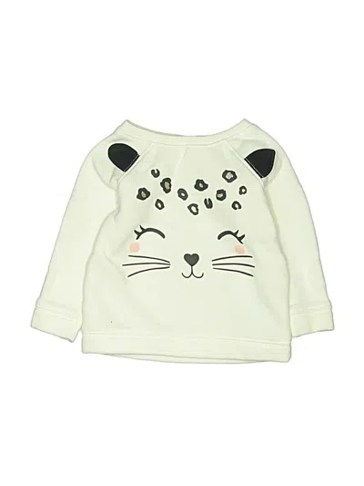 Pre-owned Carter's Babies' Sweatshirt In White