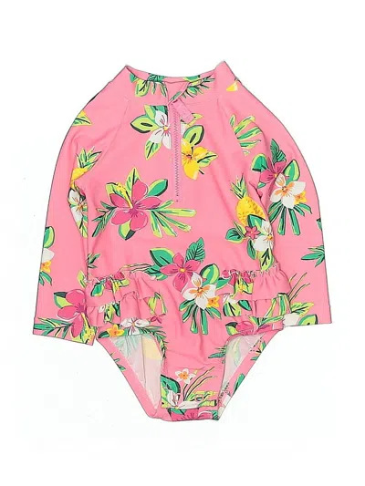 Pre-owned Carter's Babies' Swimsuit Cover Up In Pink