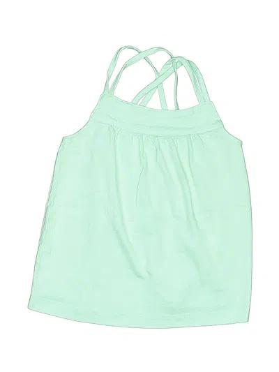 Pre-owned Carter's Kids' Tank Top Green Halter Neckline Tops