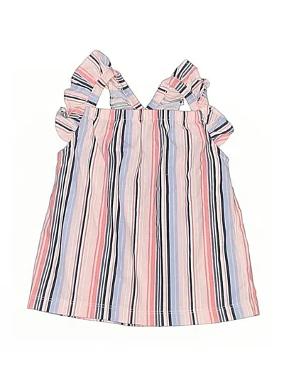 Pre-owned Carter's Babies' Tank Top Pink Ruffles Neckline Tops
