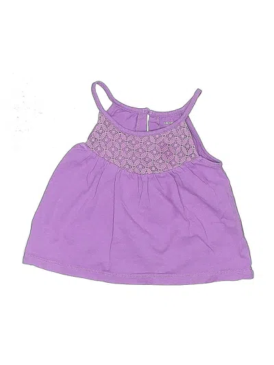 Pre-owned Carter's Kids' Tank Top Purple Halter Neckline Tops