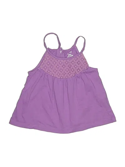 Pre-owned Carter's Kids' Tank Top Purple Halter Neckline Tops