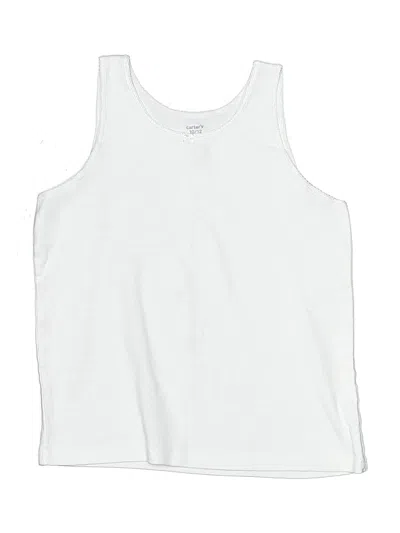 Pre-owned Carter's Kids' Tank Top White Halter Neckline Tops