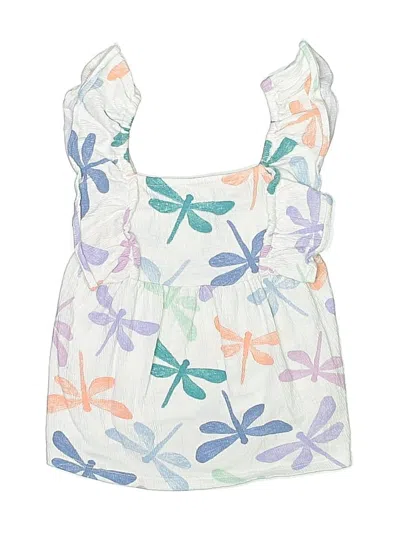 Pre-owned Carter's Kids' Tank Top White Strapless Neckline Tops