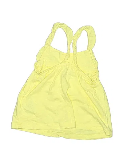 Pre-owned Carter's Kids' Tank Top Yellow Halter Neckline Tops