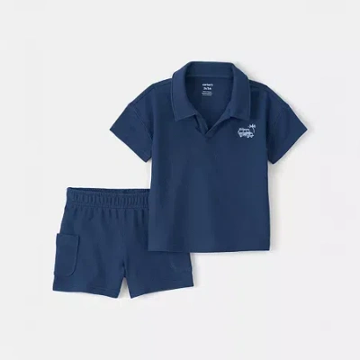 Carter's Babies' Toddler Boys 2-pc. Short Set In Blue