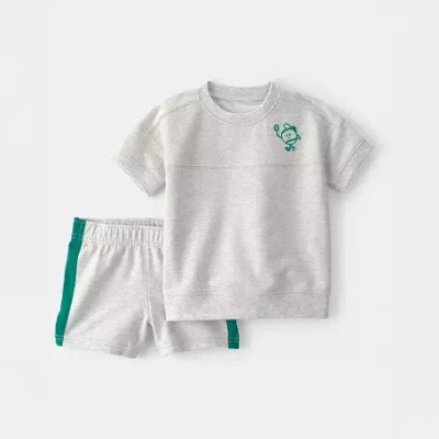 Carter's Babies' Toddler Boys 2-pc. Short Set In Neutral