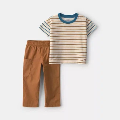 Carter's Babies' Toddler Boys 2-pc. Pant Set In Brown