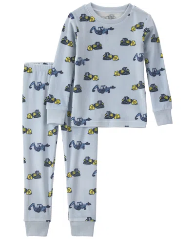 Carter's Babies' Toddler Boys' 2t-5t Dreamplush Long-sleeve Snug-fit Top And Pants, 2-piece Pajama Set In Blue