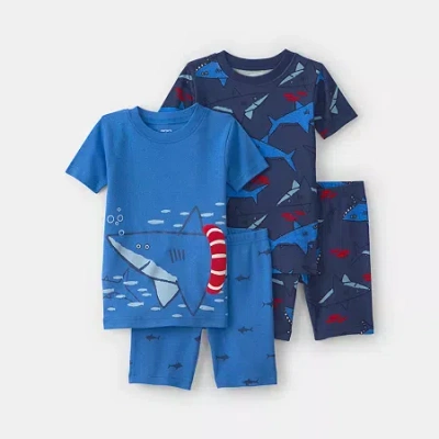 Carter's Babies' Toddler Boys 4-pc. Pajama Set In Blue
