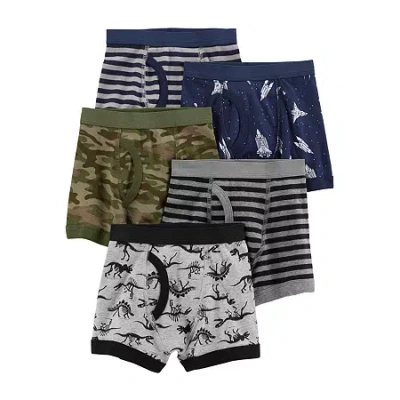 Carter's Babies' Toddler Boys 5 Pack Boxer Briefs 3h739010 In Multi