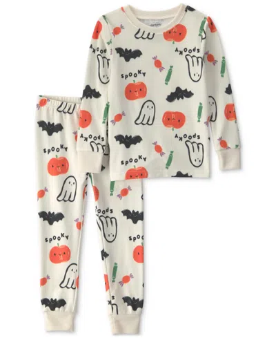 Carter's Babies' Toddler Boys' And Girls' 2t-5t Halloween Snug-fit Pajama, 2-piece Set In Multi