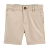 Carter's Toddler Boys Chino Short In Brown