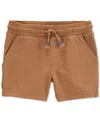 Carter's Toddler Boys Cotton French Terry Rec Shorts In Brown