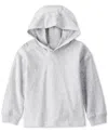 Carter's Toddler Boys Cotton Long-sleeve Hooded Top In Gray