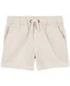 Carter's Toddler Boys Cotton Seersucker Pull-on Drawstring Shorts In Cream