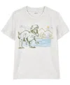 Carter's Toddler Boys Dinosaur Graphic Knit Short-sleeve T-shirt In Gray