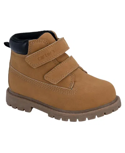 Carter's Babies' Toddler Boys' Hiking Lug Sole Hiker Boots In Brown