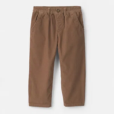 Carter's Babies' Toddler Boys Mid Rise Straight Regular Fit Corduroy Pant In Brown