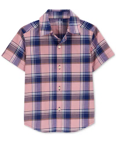 Carter's Babies' Toddler Boys Plaid Button-down Shirt In Multi