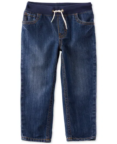 Carter's Babies' Toddler Boys Pull-on Denim Pants In Blue