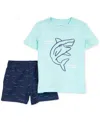 Carter's Toddler Boys Shark T-shirt & Shorts, 2 Piece Set