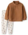 Carter's Toddler Boys Teddy Jacket And Joggers, 2-piece Set In Brown