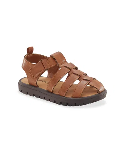 Carter's Babies' Toddler Boys Theo Hook And Loop Sandal In Brown