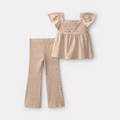 Carter's Babies' Toddler Girls 2-pc. Pant Set In Brown