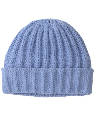 Carter's Baby Girls' Super Comfy Lounge Ribbed Foldover-cuff Beanie In Blue