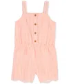 Carter's Toddler Girls Boho Button-up Crinkle Romper