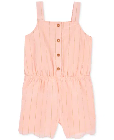 Carter's Babies' Toddler Girls Boho Button-up Crinkle Romper