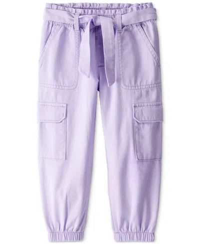 Carter's Babies' Toddler Girls Cotton Cargo Jogger Pants In Purple