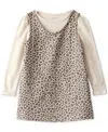 Carter's Toddler Girls Cotton Long-sleeve Top & Leopard-print Dress, 2 Piece Set In Animal Print
