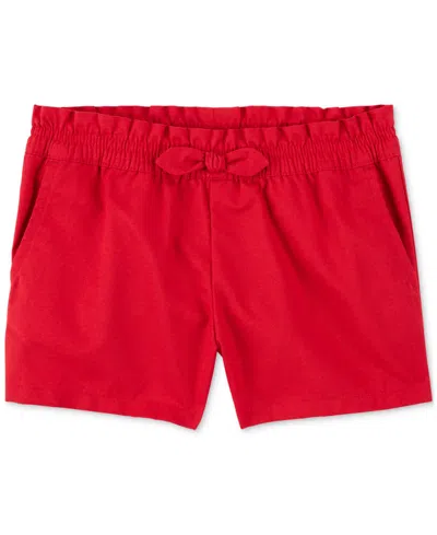 Carter's Babies' Toddler Girls Cotton Pull-on Twill Bow Shorts
