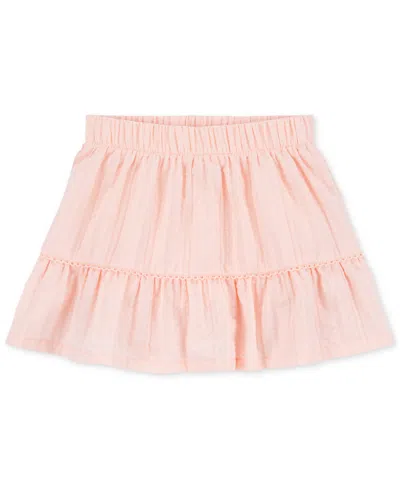 Carter's Babies' Toddler Girls Cotton Tiered Skort In Pink