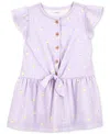 Carter's Toddler Girls Lemon-print Striped Button-front Dress In Open