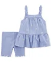 Carter's Toddler Girls Sailboat-print Tank Top & Shorts, 2 Piece Set