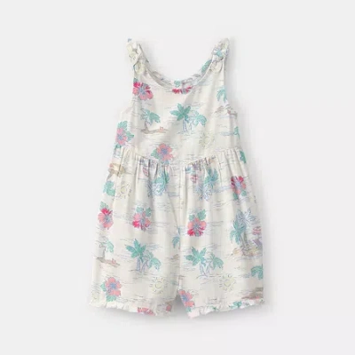 Carter's Babies' Toddler Girls Sleeveless Romper In Multi