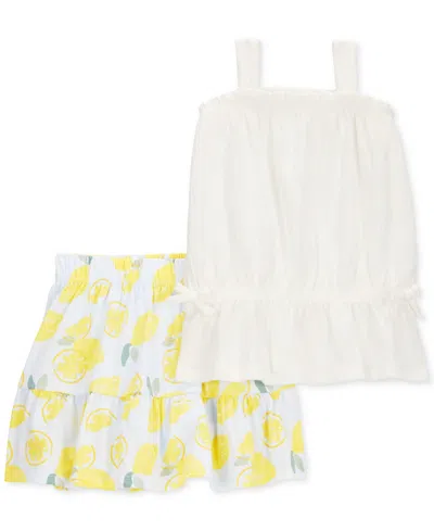 Carter's Babies' Toddler Girls Toddler Girl Tank Top & Lemon-print Skort Set, 2 Piece Set