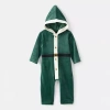 Carter's Unisex Hooded Long Sleeve Jumpsuit In Green