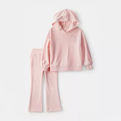 Carter's Babies' Velboa Ballet Toddler Girls 2-pc. Pant Set In Pink