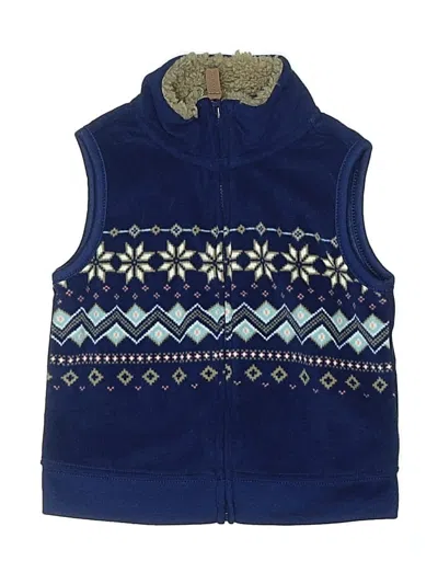 Pre-owned Carter's Kids' Vest In Blue