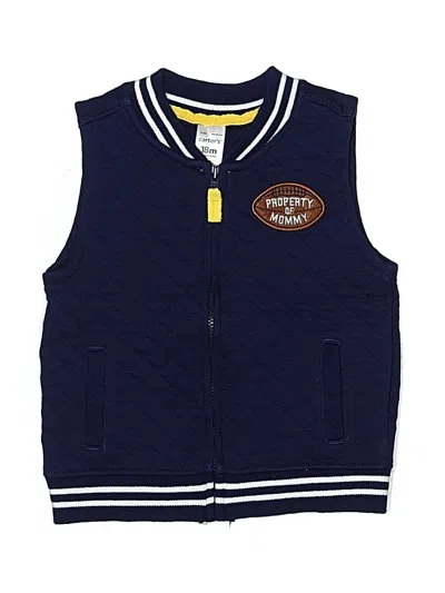 Pre-owned Carter's Kids' Vest In Blue