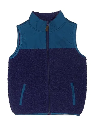 Pre-owned Carter's Kids' Vest In Blue