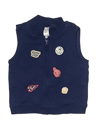 Pre-owned Carter's Kids' Vest In Blue